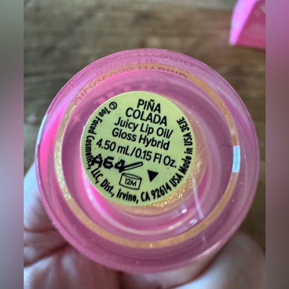 NEW IN BOX Too Faced Kissing Jelly Gloss Hybrid (oil & gloss)~ Pina Colada - Picture 10 of 11